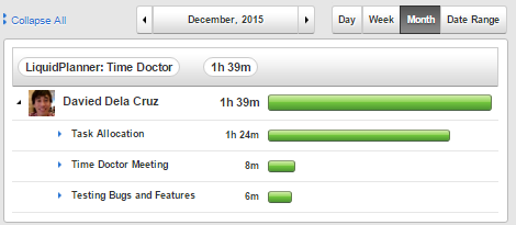 liquidplanner time tracking