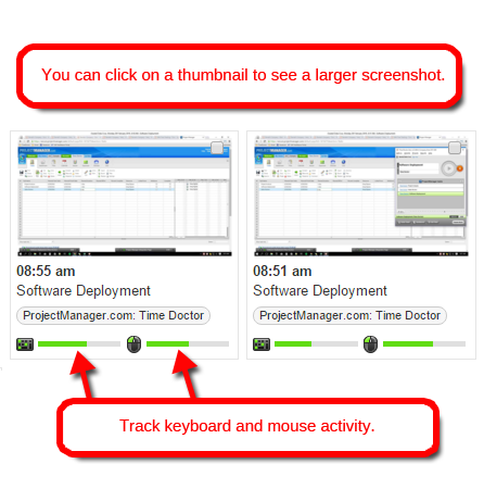 screen monitoring for projectmanager.com tasks