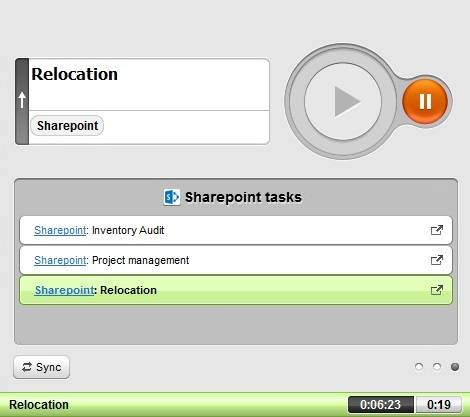 zeiterfassung sharepoint aufgaben